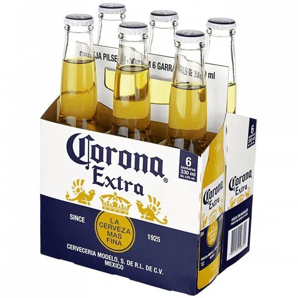 PACK CORONA EXTRA LN 330ML C/6