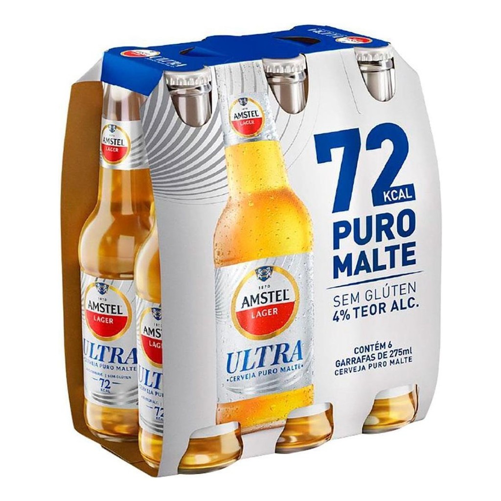 PACK AMSTEL ULTRA LN 330ML C/6