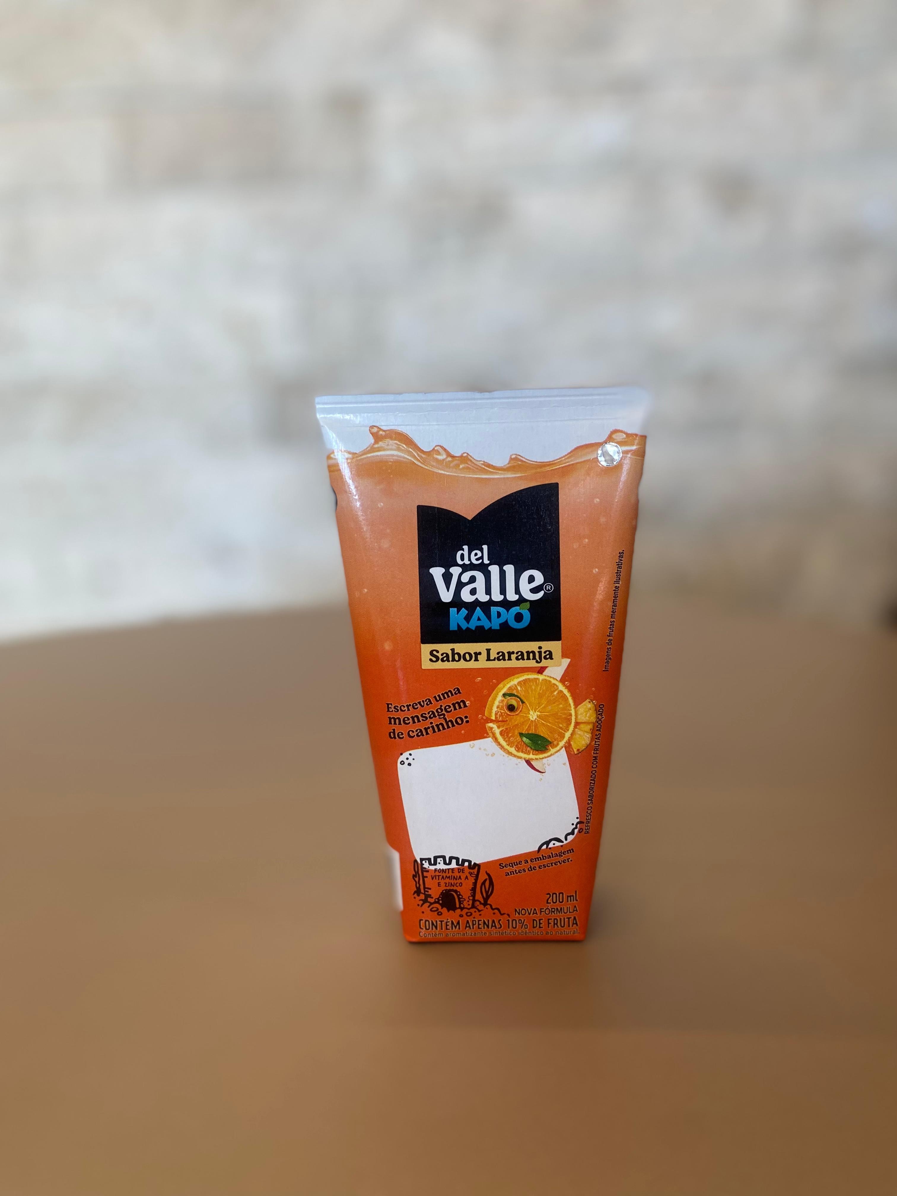 SUCO DEL VALLE KAPO LARANJA 200 ML