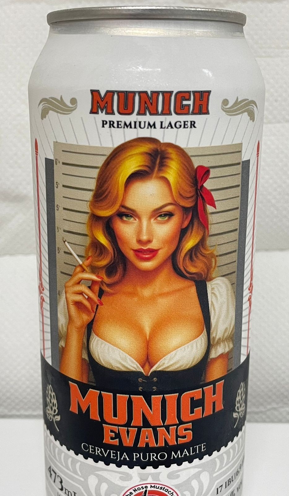 CERVEJA MUNICH EVANS - CERVEJA PURO MALTE - PREMIUM LAGER